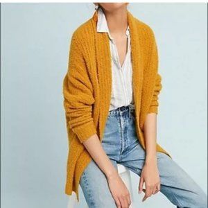 Anthropologie Sleeping on Snow Yellow Cardigan